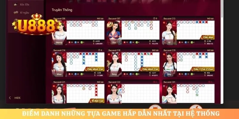Điểm danh những tựa game hấp dẫn nhất tại hệ thống