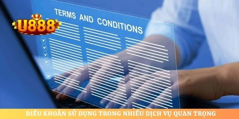 Điều khoản sử dụng trong nhiều dịch vụ quan trọng