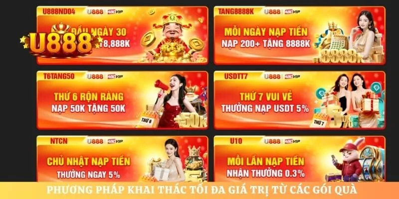 Phương pháp khai thác tối đa giá trị từ các gói quà